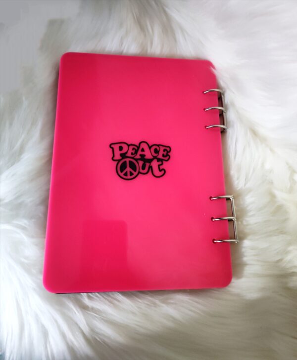 1000014580 Lisa Frank INSPIRED Shaker Acrylic Notebook