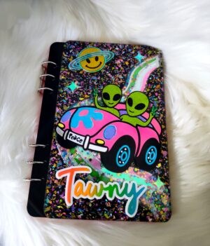 Lisa Frank INSPIRED Shaker Acrylic Notebook
