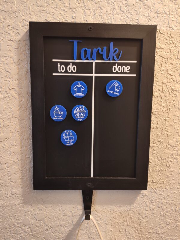 Acrylic Chore Chart Magnets