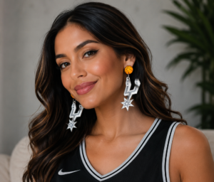 SA SPURS Mirror Spur Earrings